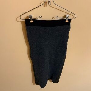 Giada Forte Alpaca Blend Charcoal Mini Skirt